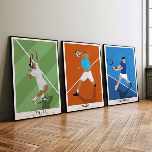 Tennis poster leinwand - poster, /