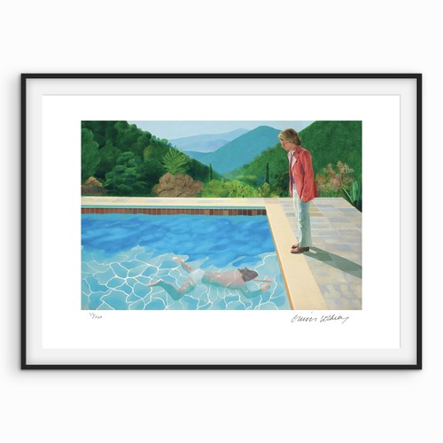 David hockney signiert dive - david,