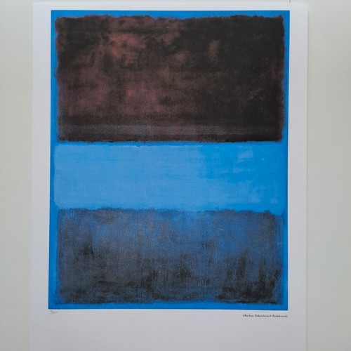 Mark rothko schwarz blau - schwarz-blau,